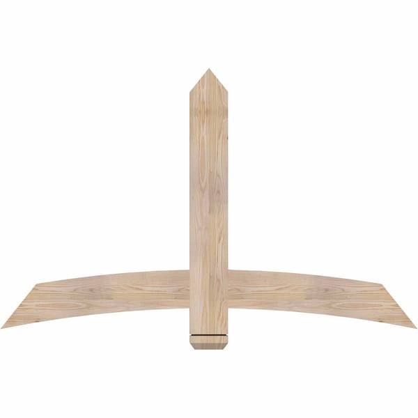 Ekena Millwork Bellingham Smooth Timber Gable Bracket, Douglas Fir, 60"W x 38"H x 1 1/2"D x 5 1/2"F, 15/12 Pitch GBW060X38X0206BEL00SDF - main